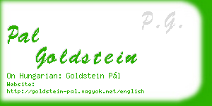 pal goldstein business card